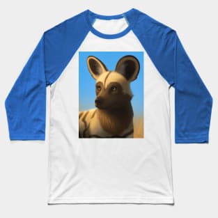 African Wild Dog Baseball T-Shirt